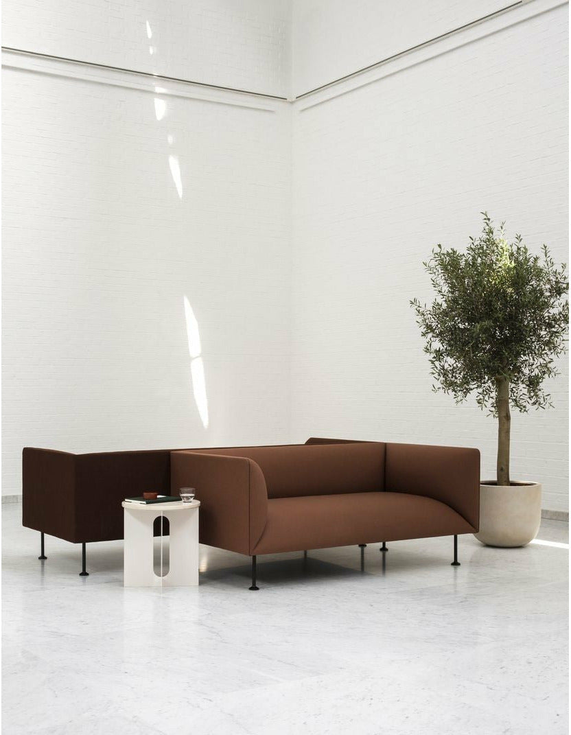 Audo Copenhagen Androgyne side bordplade, krystalrose marmor