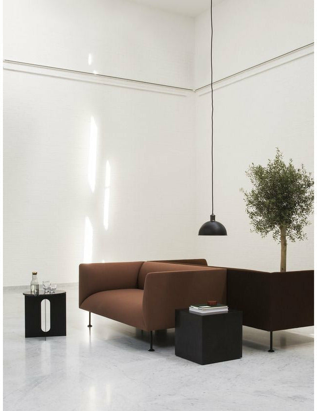 Audo Copenhagen Androgyne side bordplade, krystalrose marmor