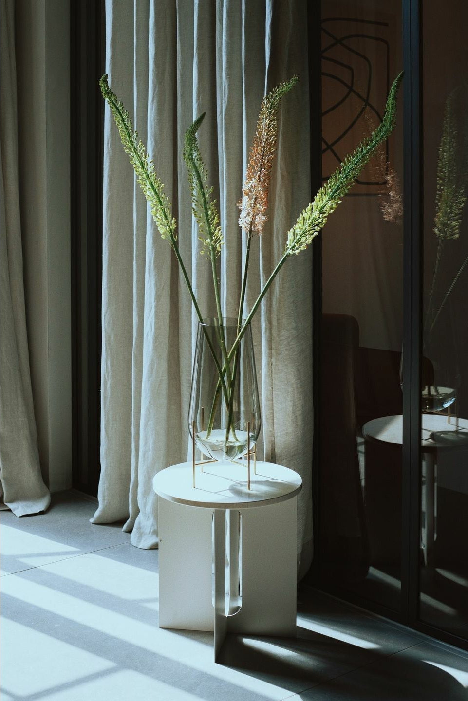 Audo Copenhagen Androgyne side bordplade, krystalrose marmor