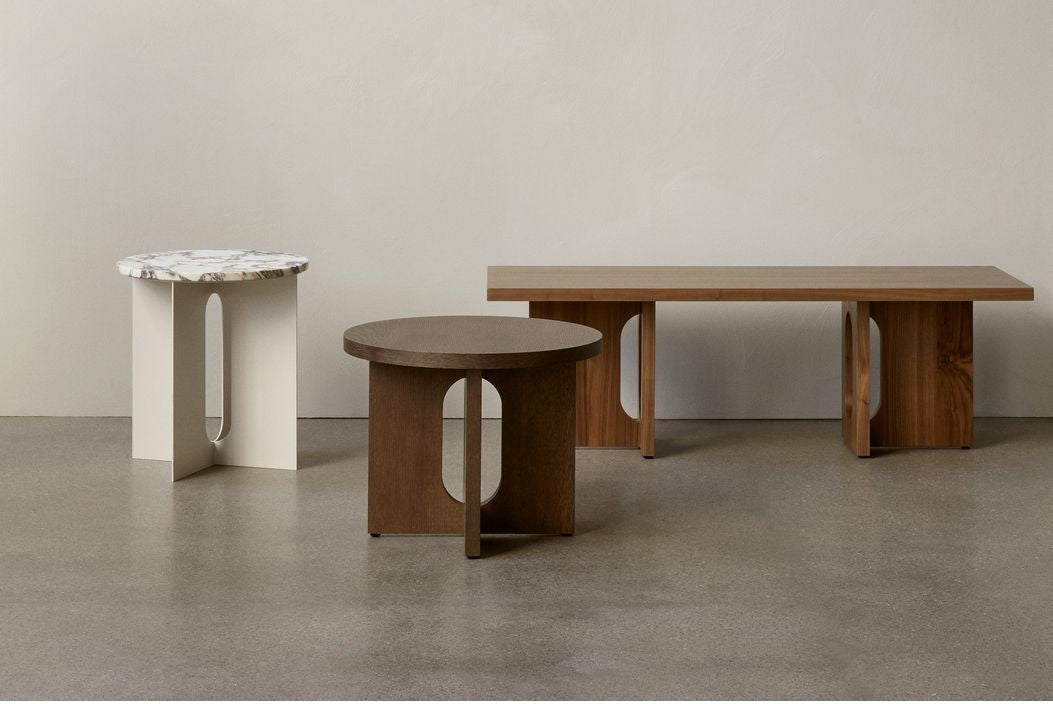 Audo Copenhagen Androgyne side bordplade, krystalrose marmor
