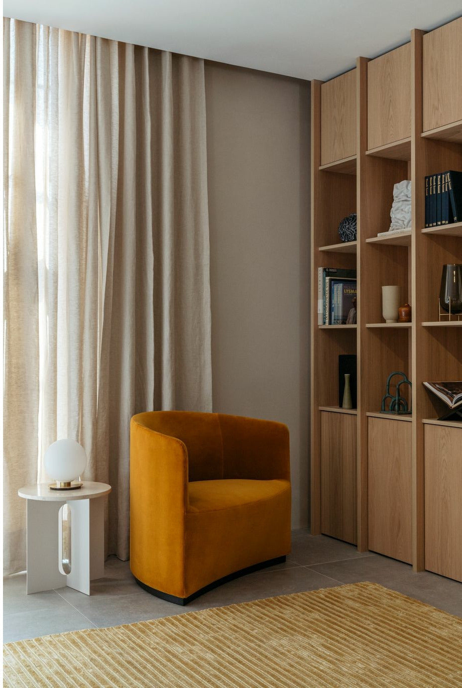 Audo Copenhagen Androgyne side bordplade, krystalrose marmor