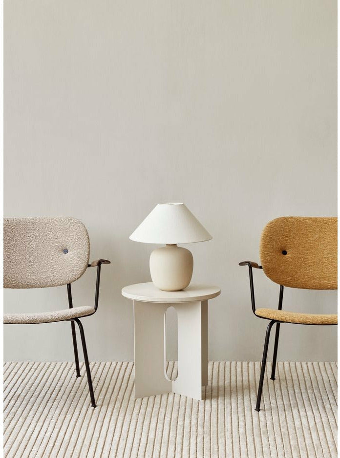 Audo Copenhagen Androgyne side bordplade, krystalrose marmor