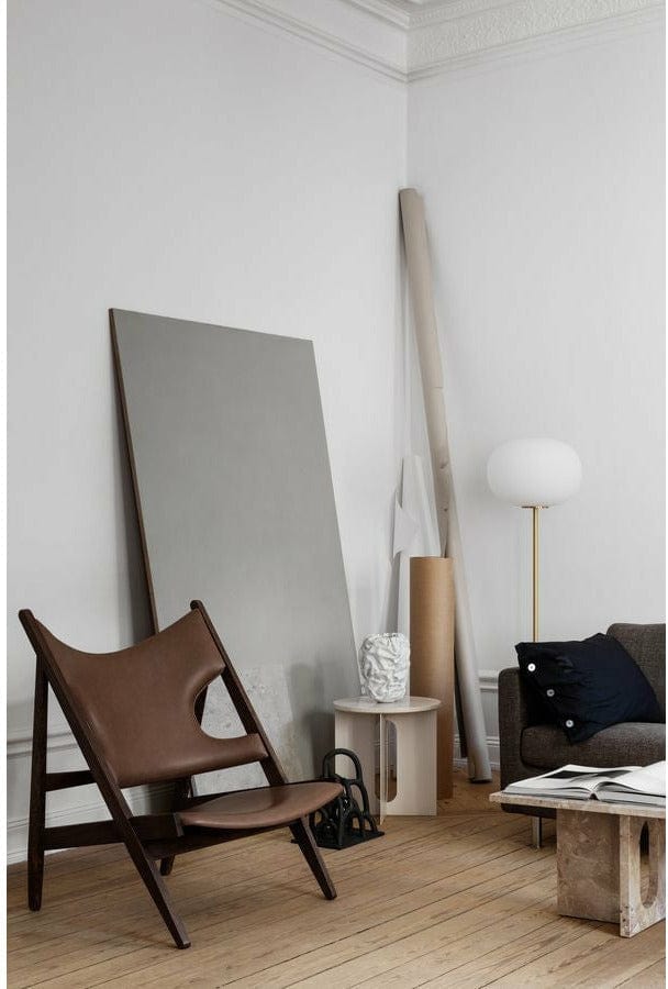 Audo Copenhagen Androgyne side bordplade, krystalrose marmor