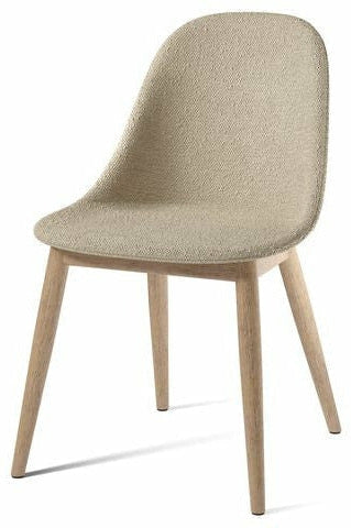 Audo Copenhagen Havne side polstret stol naturlig eg, bouclé 02