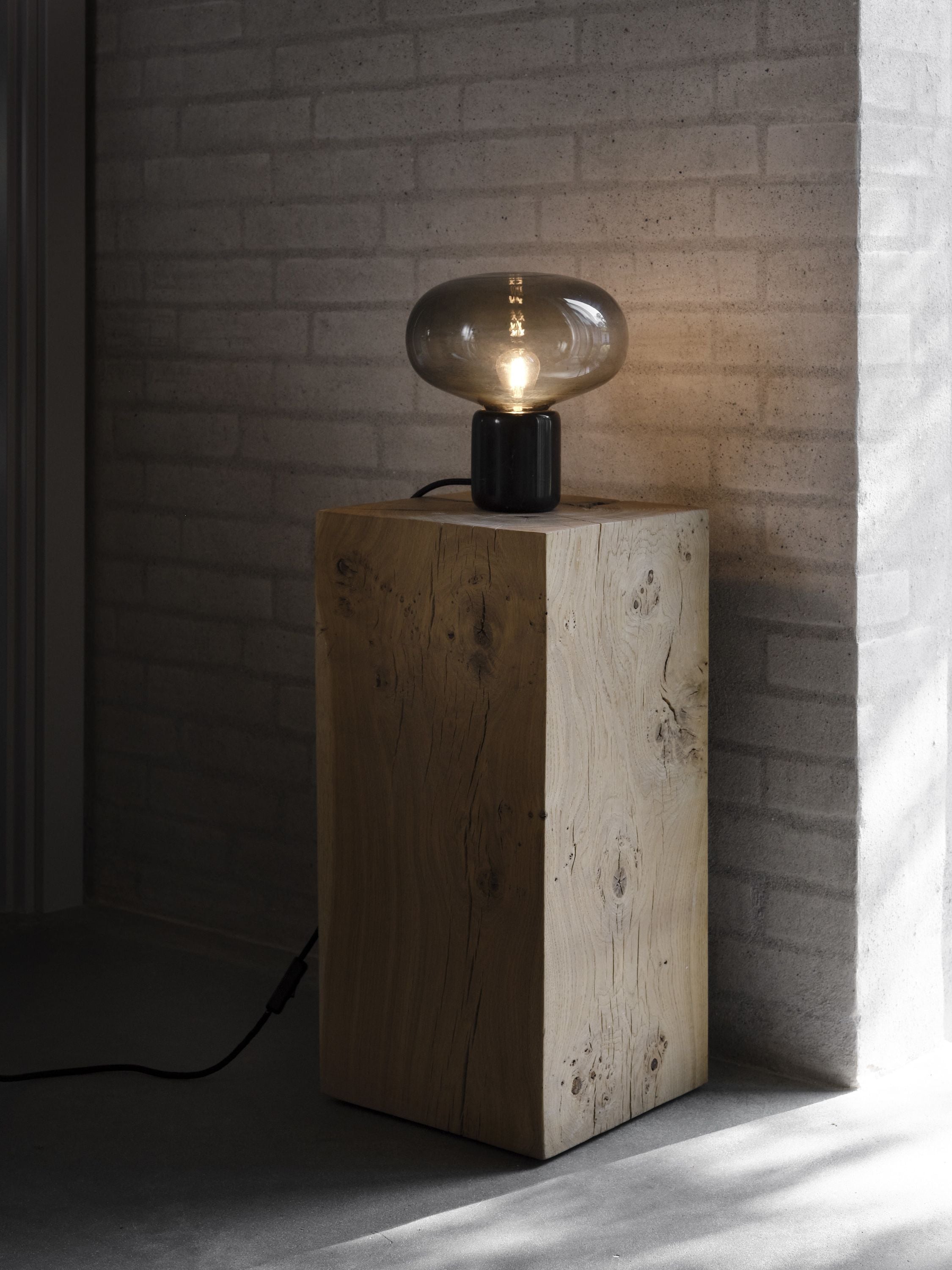 New Works Karl Johan Table Lamp, Smoked