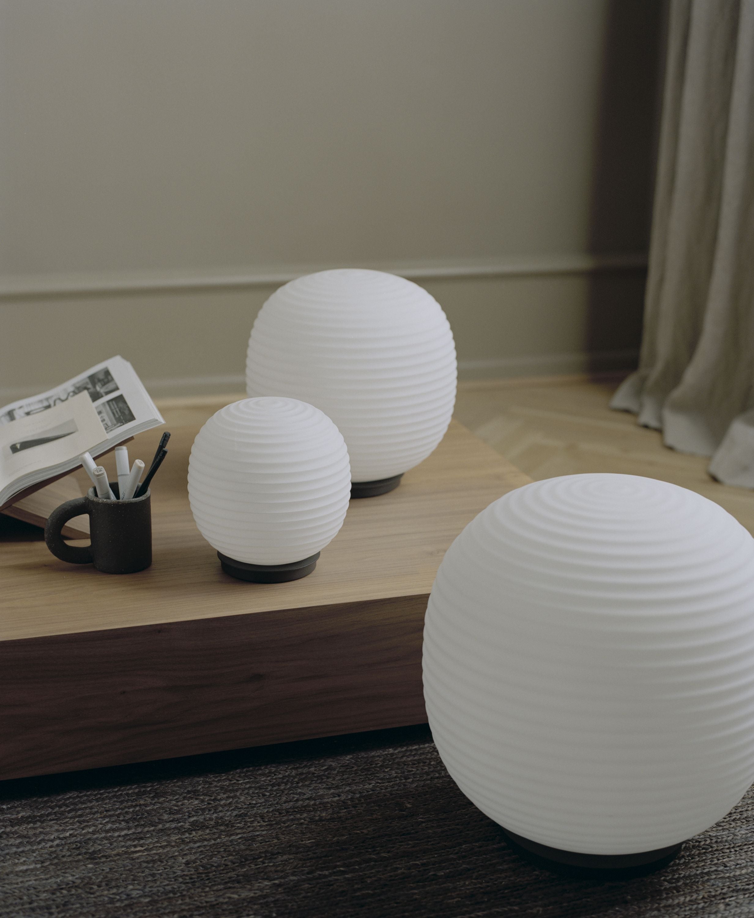 New Works Lantern Globe Table Lamp, ø 30 Cm