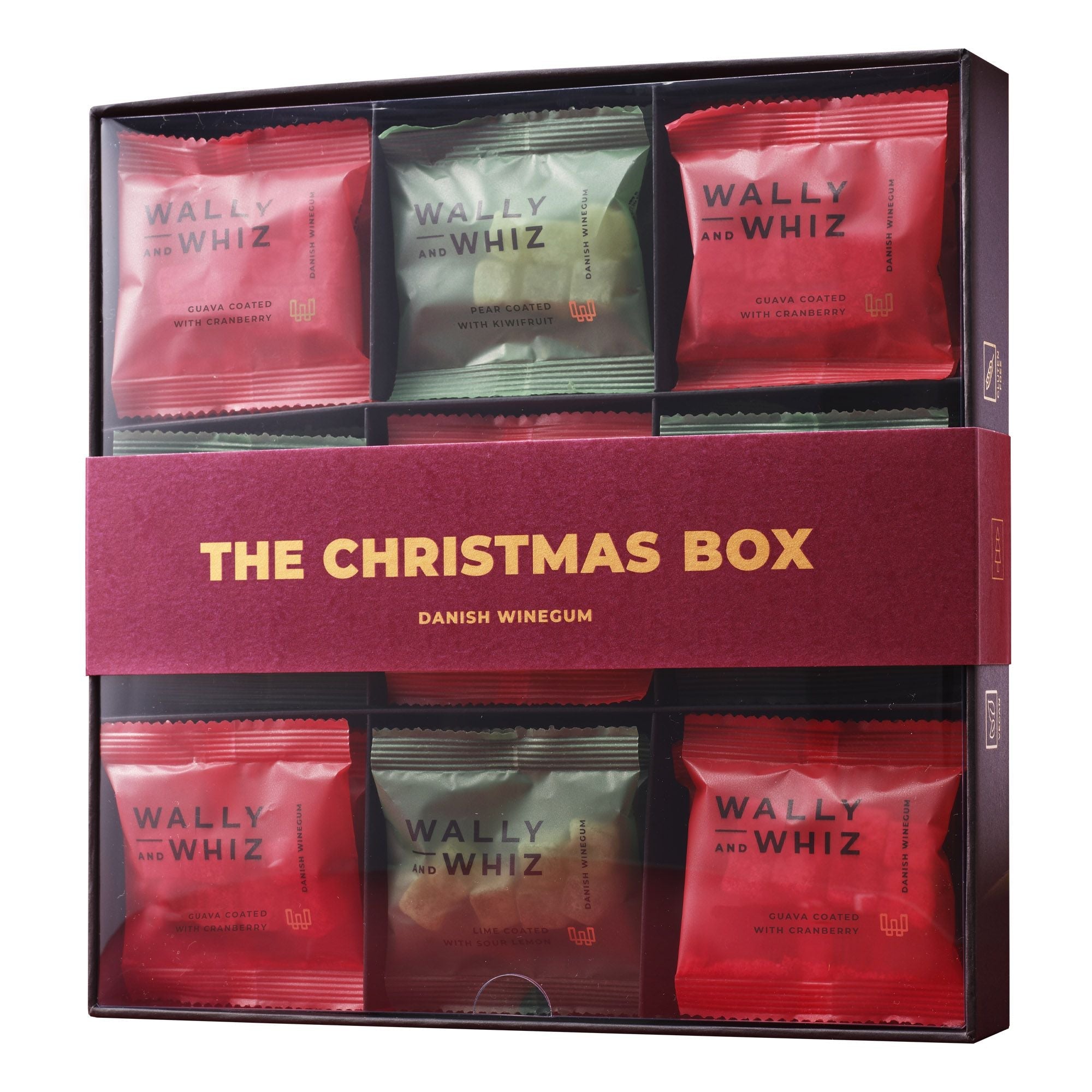Wally And Whiz Juleæske med 27 Flowpacks Xmas Flavours 2023 297g